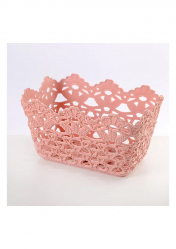 Корзинка пластиковая для хранения 15х10х8,5см, цвет микс "Меланж"