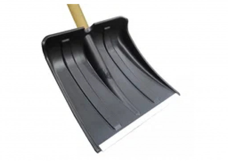 Лопата для автомобильная 365х280 мм d-32 "Метель" цветная с алюм.планкой с дерев/ч и V-ручкой