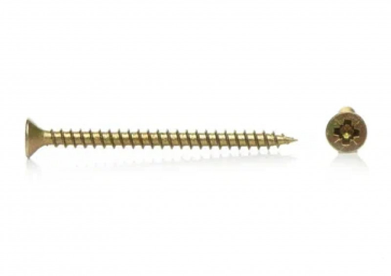 Саморез универсальный желтый цинк 4х20