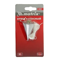 Отвес конусный шнур 5м 100г MATRIX