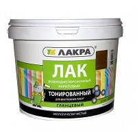 Лак ВД 2,5кг тонированный махогон ЛАКРА
