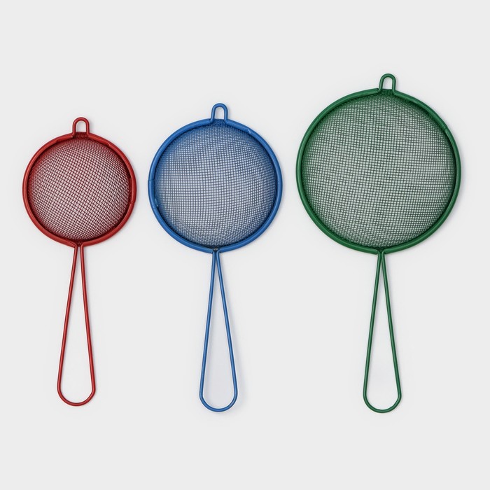 Набор сит d6см 8см 9см 3шт